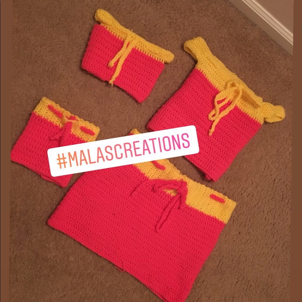 Mommy and me crochet set